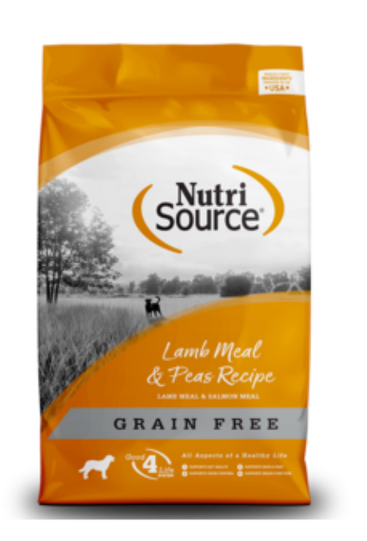 NutriSource - Grain Free Lamb Meal And Peas (Cordero y Guisantes Libre de Granos)